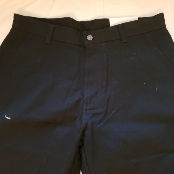 IZOD Uniform Men's Young Fit Flat Front Twill Pant - Picture 3 of 3